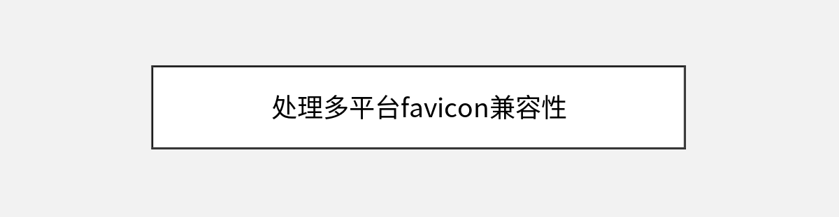 处理多平台favicon兼容性 处理多平台favicon兼容性