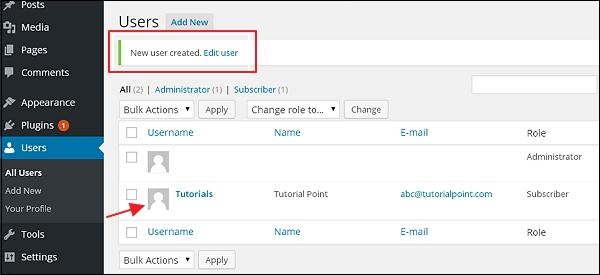 WordPress Add Users