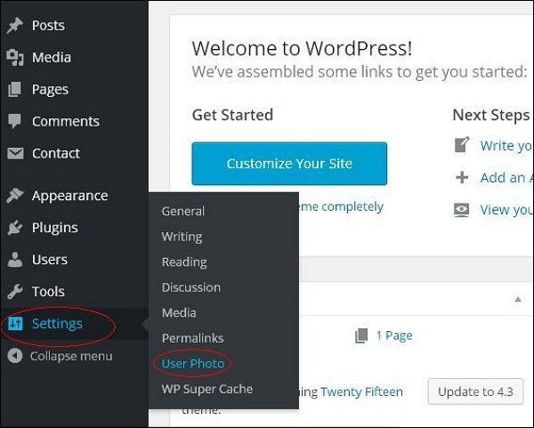 WordPress User Photo