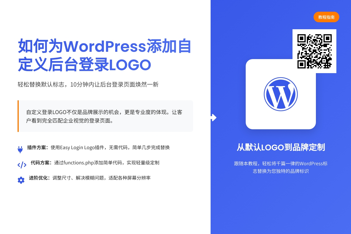如何为WordPress添加自定义后台登录LOGO