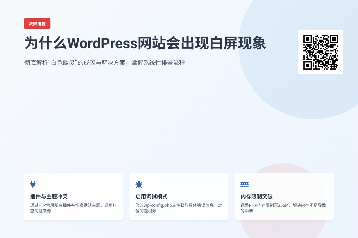为什么WordPress网站会出现白屏现象
