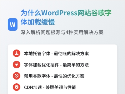 为什么WordPress网站谷歌字体加载缓慢 为什么WordPress网站谷歌字体加载缓慢