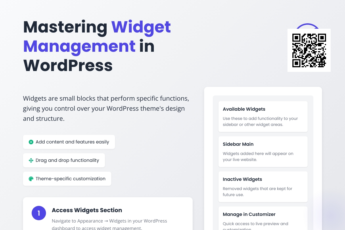 WordPress 小工具管理