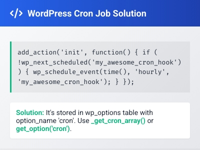 WordPress数据库中存储 wp_cron 任务的字段是什么 WordPress数据库中存储 wp_cron 任务的字段是什么