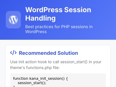 Wordpress 会话管理 Wordpress 会话管理