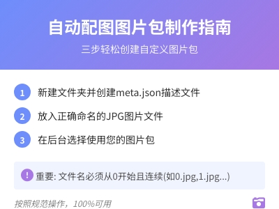 如何制作自动配图的图片包 如何制作自动配图的图片包