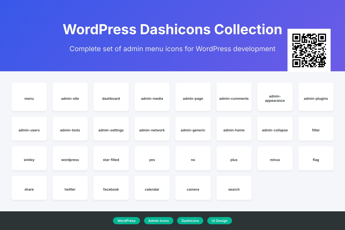 WordPress 后台所有图标（dashicons）一览以及用法