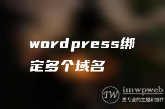 wordpress绑定多个域名 wordpress绑定多个域名
