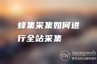 蜂集采集如何进行全站采集 蜂集采集如何进行全站采集