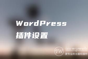 WordPress 插件设置