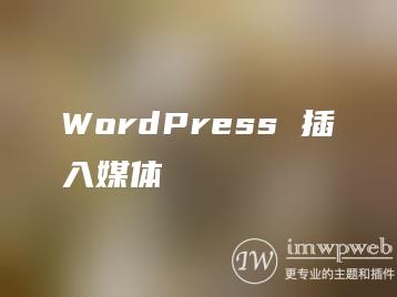 WordPress 插入媒体