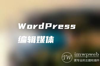 WordPress 编辑媒体 WordPress 编辑媒体