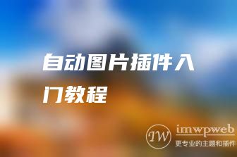 自动图片插件入门教程 自动图片插件入门教程