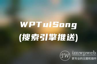 支持百度、必应等搜索引擎主动推送wordpress插件：wptuisong