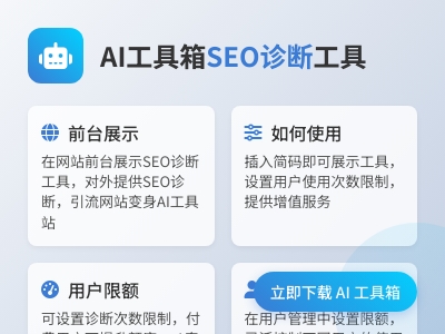 如何在前台展示 SEO 诊断工具